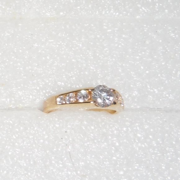 Gemstone Engagement Style Fashion Ring - Picture 2 of 4